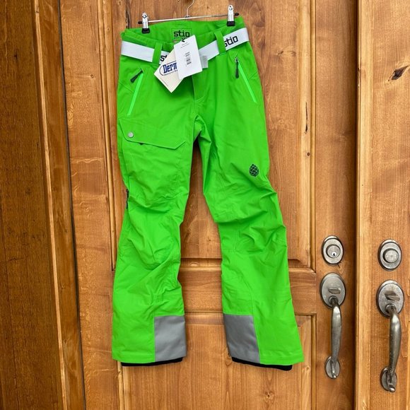 NEW! Women’s Stio Apple Green Environ Ski / Snowboard Pants - Picture 1 of 8